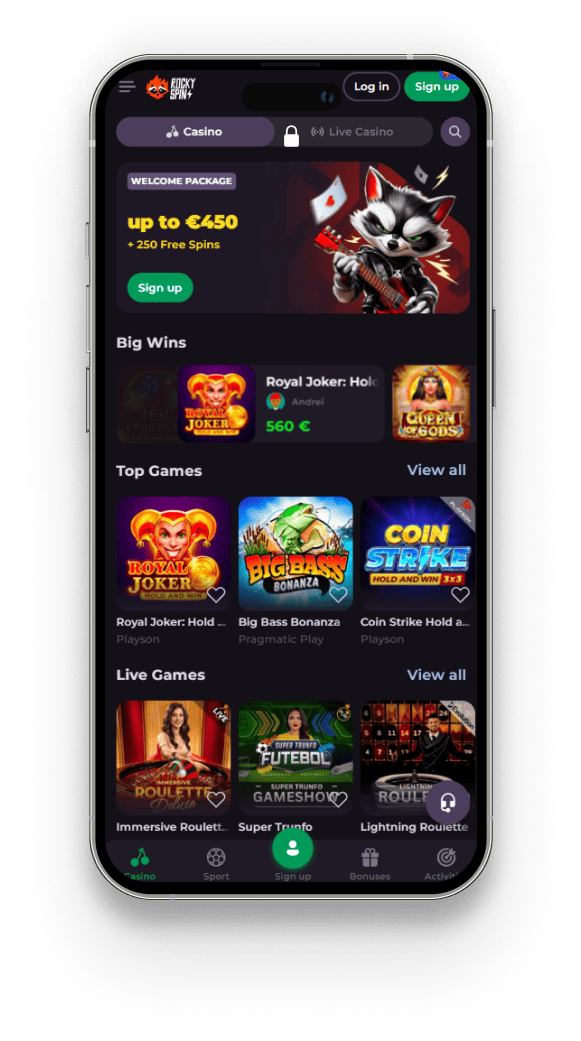 rockyspin aplicación